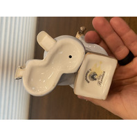 VTG MARIANNES PORCELAIN Clown W/Dog Glossy Porcelain Figurine 7.5"H