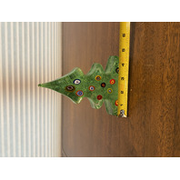 STUNNING MURANO Multicolored MILLEFIORI Christmas Tree Figurine 6.5"H