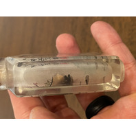 BEAUTIFUL VTG Chinese Reverse PAINTED Snuff Bottle "SHI NU" "JIAZI Year 3.5"H