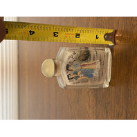 BEAUTIFUL VTG Chinese Reverse PAINTED Snuff Bottle "SHI NU" "JIAZI Year 3.5"H