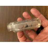 BEAUTIFUL VTG Chinese Reverse PAINTED Snuff Bottle "SHI NU" "JIAZI Year 3.5"H