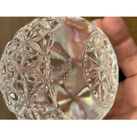 VTG WATERFORD Crystal Times Square 2000 STAR OF HOPE Paperweight, SIGNED 2.75"H