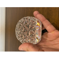 VTG WATERFORD Crystal Times Square 2000 STAR OF HOPE Paperweight, SIGNED 2.75"H