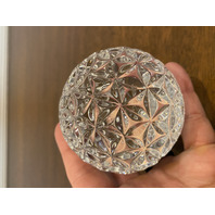 VTG WATERFORD Crystal Times Square 2000 STAR OF HOPE Paperweight, SIGNED 2.75"H