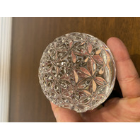 VTG WATERFORD Crystal Times Square 2000 STAR OF HOPE Paperweight, SIGNED 2.75"H