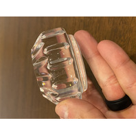 STUNNING VTG WATERFORD Crystal Starburst Paperweight, SIGNED 2.75"W