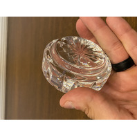 STUNNING VTG WATERFORD Crystal Starburst Paperweight, SIGNED 2.75"W