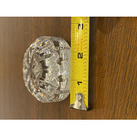 STUNNING VTG WATERFORD Crystal Starburst Paperweight, SIGNED 2.75"W