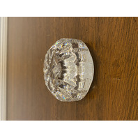 STUNNING VTG WATERFORD Crystal Starburst Paperweight, SIGNED 2.75"W