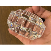 STUNNING VTG WATERFORD Crystal Starburst Paperweight, SIGNED 2.75"W