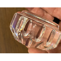 STUNNING VTG WATERFORD Crystal Starburst Paperweight, SIGNED 2.75"W