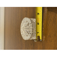 BEAUTIFUL VTG 2001 WATERFORD SOCIETY Crystal Trinket Box SIGNED 2.5"W