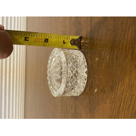 BEAUTIFUL VTG 2001 WATERFORD SOCIETY Crystal Trinket Box SIGNED 2.5"W