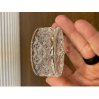 BEAUTIFUL VTG 2001 WATERFORD SOCIETY Crystal Trinket Box SIGNED 2.5"W