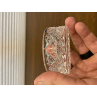 BEAUTIFUL VTG 2001 WATERFORD SOCIETY Crystal Trinket Box SIGNED 2.5"W