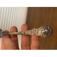 3 ANTIQUE GORHAM "VERSAILLES" STERLING SILVER COPYRIGHTED 1888 Forks 6.75"L