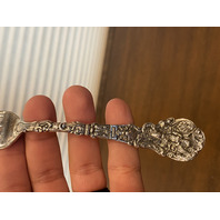 3 ANTIQUE GORHAM "VERSAILLES" STERLING SILVER COPYRIGHTED 1888 Forks 6.75"L