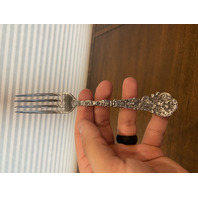 3 ANTIQUE GORHAM "VERSAILLES" STERLING SILVER COPYRIGHTED 1888 Forks 6.75"L