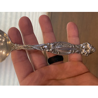 5 ANTIQUE INTERNATIONAL SILVER COMPANY "FRONTENAC" STERLING SILVER Spoons 6 7/8"