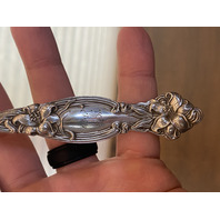 5 ANTIQUE INTERNATIONAL SILVER COMPANY "FRONTENAC" STERLING SILVER Spoons 6 7/8"