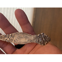 5 ANTIQUE INTERNATIONAL SILVER COMPANY "FRONTENAC" STERLING SILVER Spoons 6 7/8"