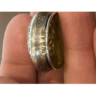 2 BEAUTIFUL VTG Glass/Crystal Square Inkwells W/Sterling Silver Lids 3"H, 1.5"H