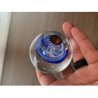 BEAUTIFUL Dynasty Gallery Heirloom Collectibles Blue Swirl Paperweight 2.25"H