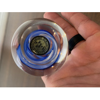 BEAUTIFUL Dynasty Gallery Heirloom Collectibles Blue Swirl Paperweight 2.25"H
