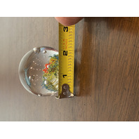 BEAUTIFUL Multicolored Underwater Sea Life Art Glass Paperweight 2"W