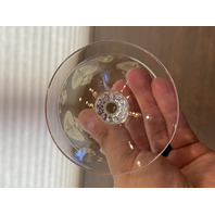 BEAUTIFUL SET(4) VTG Fostoria TROJAN TOPAZ Champagne/Tall Sherbet Glasses 6"H