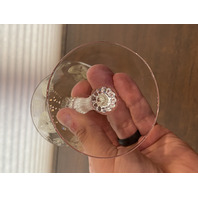 BEAUTIFUL SET(4) VTG Fostoria TROJAN TOPAZ Champagne/Tall Sherbet Glasses 6"H