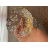 BEAUTIFUL SET(4) VTG Fostoria TROJAN TOPAZ Champagne/Tall Sherbet Glasses 6"H