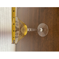 BEAUTIFUL SET(4) VTG Fostoria TROJAN TOPAZ Champagne/Tall Sherbet Glasses 6"H