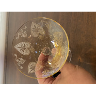 BEAUTIFUL SET(4) VTG Fostoria TROJAN TOPAZ Champagne/Tall Sherbet Glasses 6"H