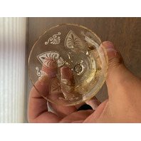 BEAUTIFUL VTG Fostoria TROJAN TOPAZ Fruit Cocktail/Oyster Glasses 3.5"H PAIR