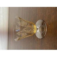 BEAUTIFUL VTG Fostoria TROJAN TOPAZ Fruit Cocktail/Oyster Glasses 3.5"H PAIR