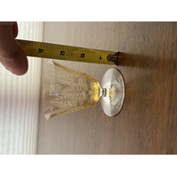 BEAUTIFUL VTG Fostoria TROJAN TOPAZ Fruit Cocktail/Oyster Glasses 3.5"H PAIR