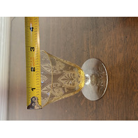 BEAUTIFUL VTG Fostoria TROJAN TOPAZ Fruit Cocktail/Oyster Glasses 3.5"H PAIR