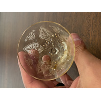 BEAUTIFUL VTG Fostoria TROJAN TOPAZ Fruit Cocktail/Oyster Glasses 3.5"H PAIR