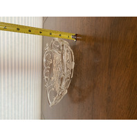 BEAUTIFUL VTG Mikasa Crystal Heart Shaped Bells, Doves, & Roses Dish 10.25"L