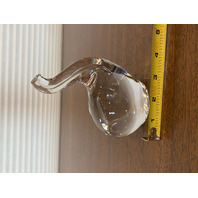 STUNNING The Toscany Collection Crystal TRUNK UP Elephant Figurine W/LABEL 5.75"H