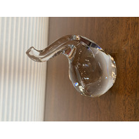 STUNNING The Toscany Collection Crystal TRUNK UP Elephant Figurine W/LABEL 5.75"H