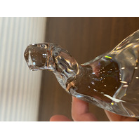 STUNNING The Toscany Collection Crystal TRUNK UP Elephant Figurine W/LABEL 5.75"H