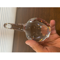 STUNNING The Toscany Collection Crystal TRUNK UP Elephant Figurine W/LABEL 5.75"H