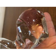 STUNNING The Toscany Collection Crystal TRUNK UP Elephant Figurine W/LABEL 5.75"H