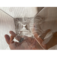 VTG LARGE LALIQUE Frosted Crystal LUCCA Vase SIGNED 11 "H FRANCE