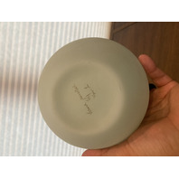 VTG FENTON HAND PAINTED Blue Roses On Satin Glass Ginger Jar Base 6"H