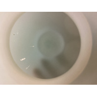 VTG FENTON HAND PAINTED Blue Roses On Satin Glass Ginger Jar Base 6"H