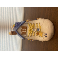 VTG 1986 Fitz & Floyd Porcelain OLD WOMAN WHO LIVED IN A SHOE Cookie Jar 9.75"H