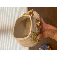 VTG 1986 Fitz & Floyd Porcelain OLD WOMAN WHO LIVED IN A SHOE Cookie Jar 9.75"H